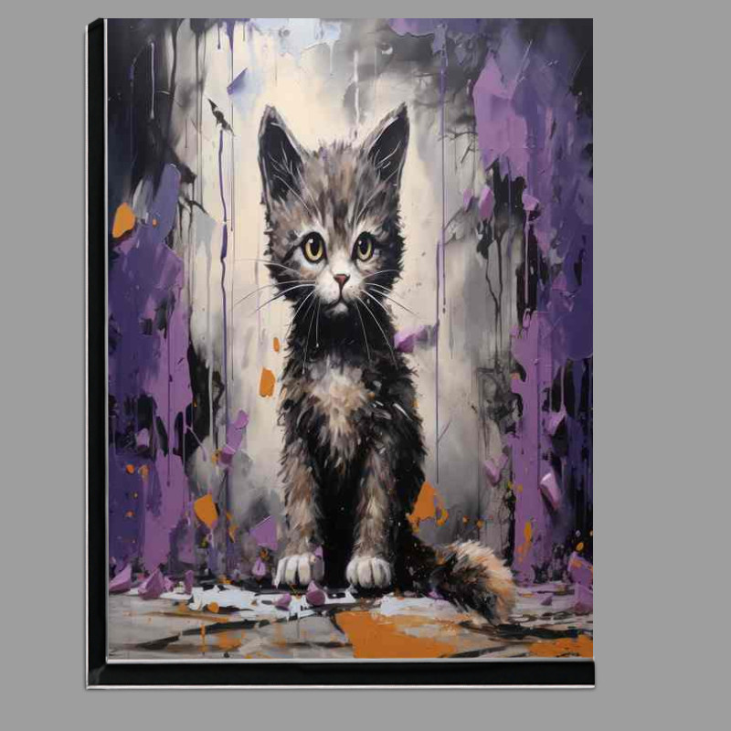 Buy Di-Bond : (Radiant Splash Art Display cute cat)