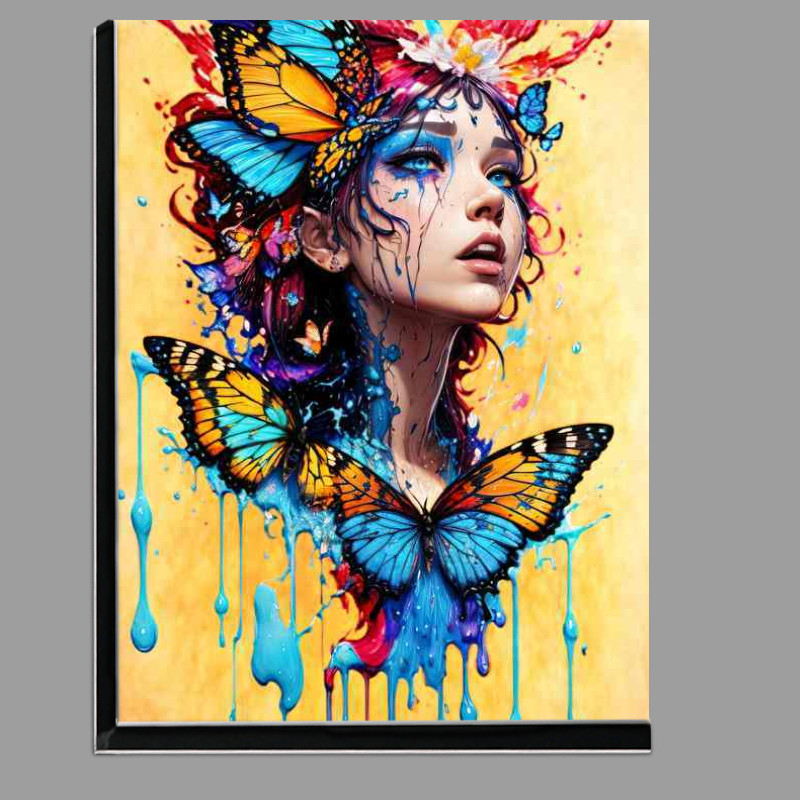 Buy Di-Bond : (Vibrant Flight of Innocence Lady And The Butterflies)