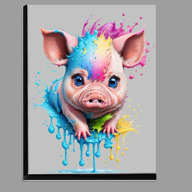 Buy Di-Bond : (Vivid Little Snout Piggy Splash Art)