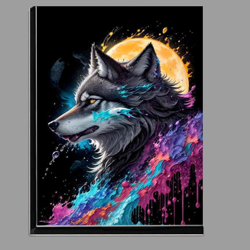 Buy Di-Bond : (Wolf out at night splash art)