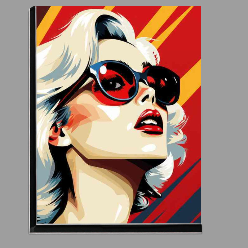 Buy Di-Bond : (Lady gaga pop art with glasses)