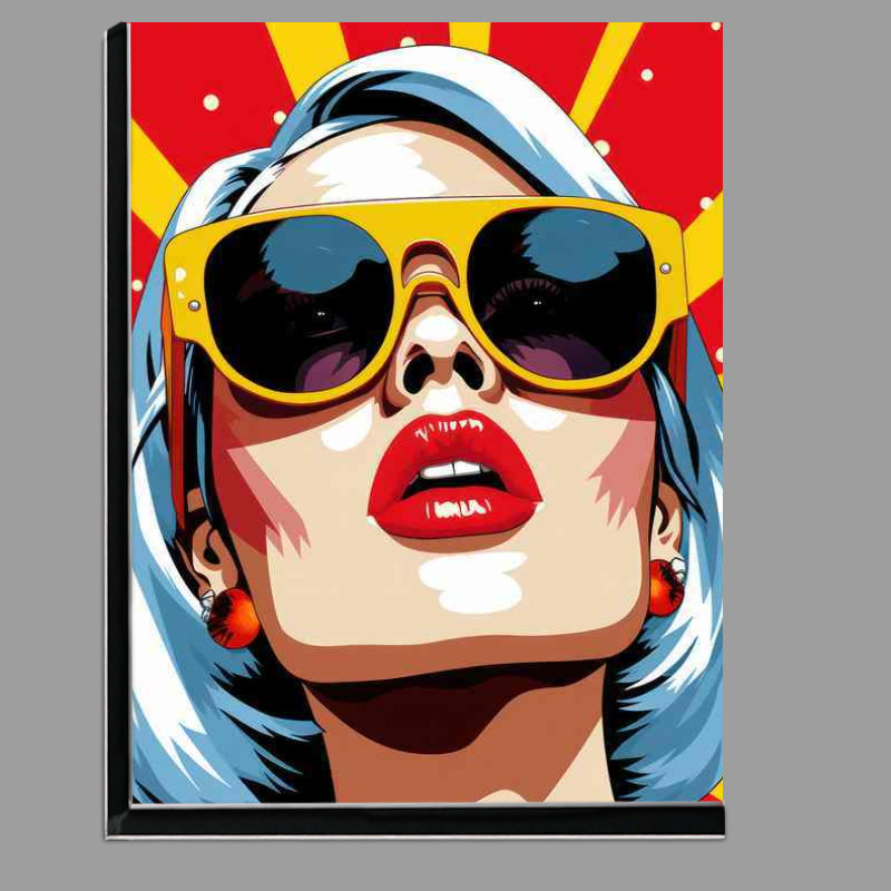 Buy Di-Bond : (Lady gaga pop art with glasses style)