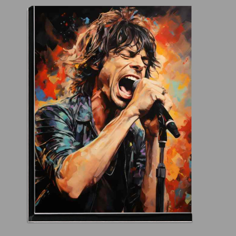 Buy Di-Bond : (Mick Jagger Very colourful splash of art)
