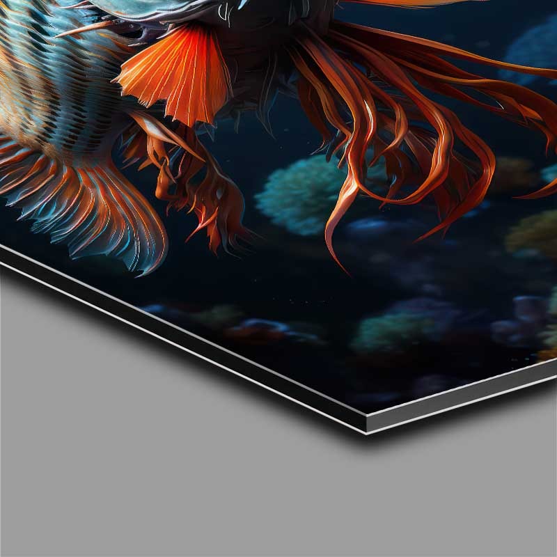 Buy Di-Bond : (Amazing Fish With Fins Swimming In The Ocean)