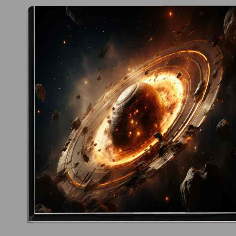 Buy Di-Bond : (Majestic Saturn In Stunning Space)