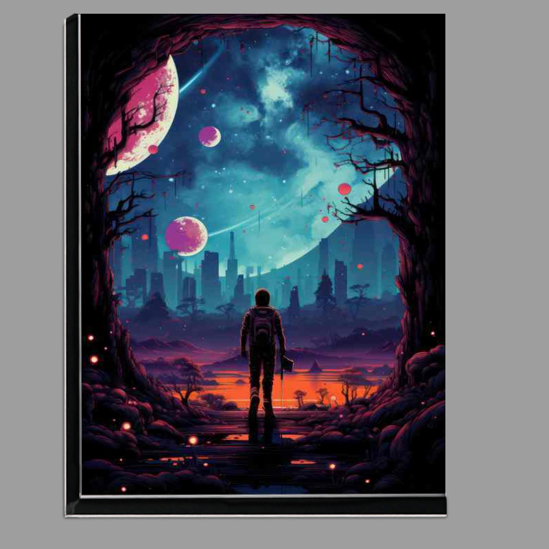 Buy Di-Bond : (Mesmerizing Space Odyssey Artistic Cosmos)