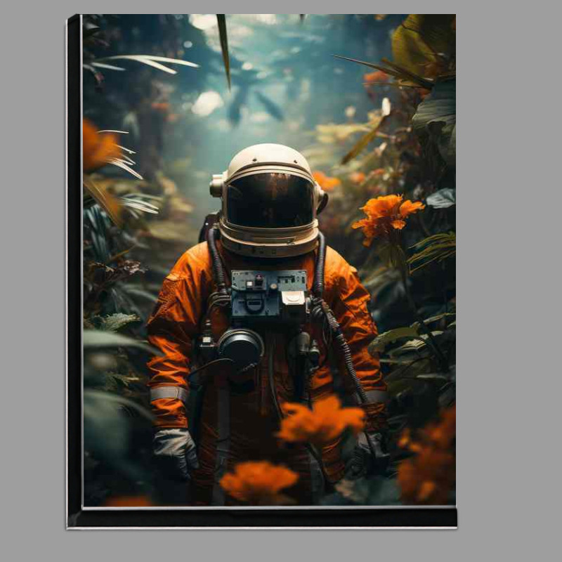 Buy Di-Bond : (Astronaut Standing Next To Leaves In The Jungle)
