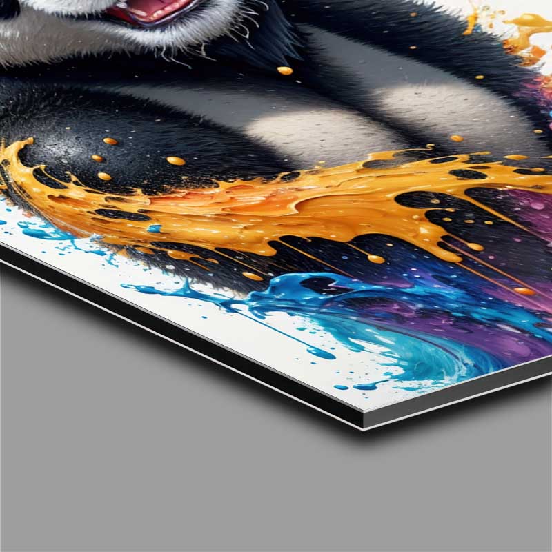 Buy Di-Bond : (Colourful Bamboo Ballet Panda Splashed In Art)