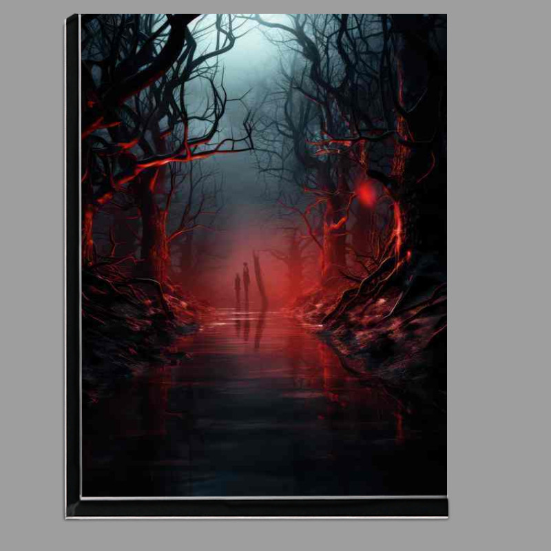 Buy Di-Bond : (Moonlit Forest Nocturnal Beauty Unveiled)