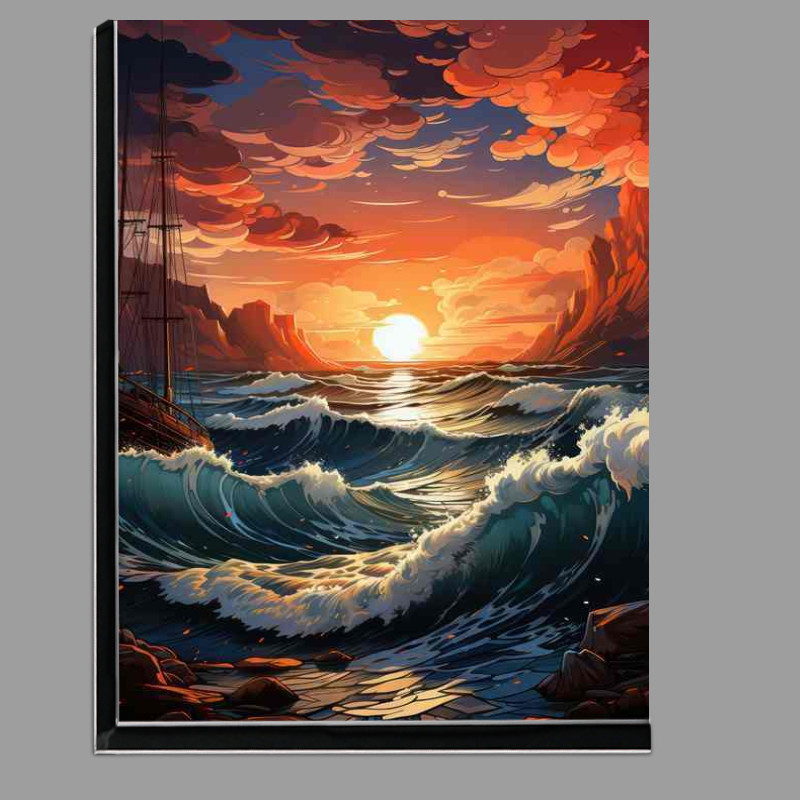 Buy Di-Bond : (Aqua Symphony Colorful Seascape Delight)