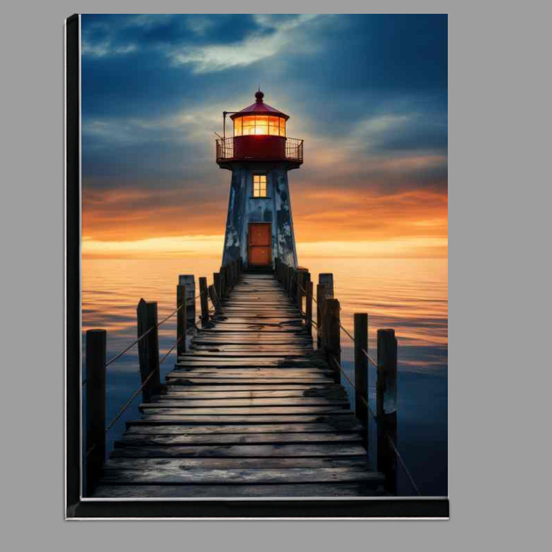 Buy Di-Bond : (Lighthouse in the Golden Sky Glows)