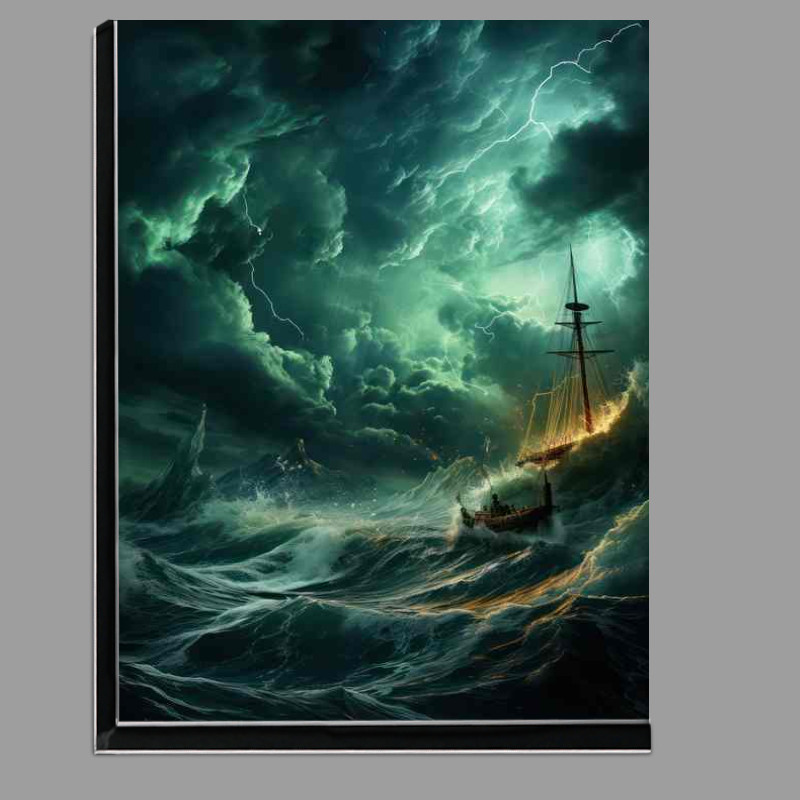 Buy Di-Bond : (Nighttime Odyssey Sailboat in the Darkness)
