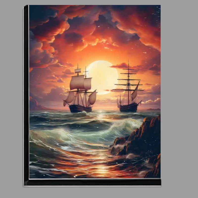 Buy Di-Bond : (Sailboats Whisper Nighttime Sailing Journey)