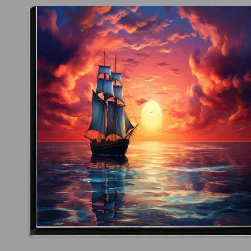 Buy Di-Bond : (Sunsets Embrace Oceans Evening Glow)