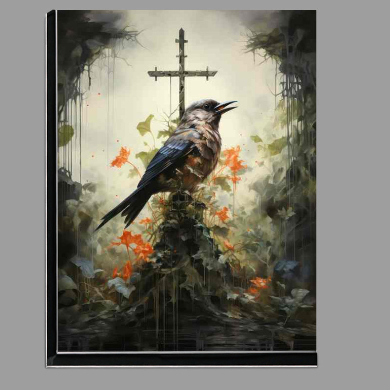 Buy Di-Bond : (Divine Aviary Birds and Flowers Surrounding the Holy Cross)