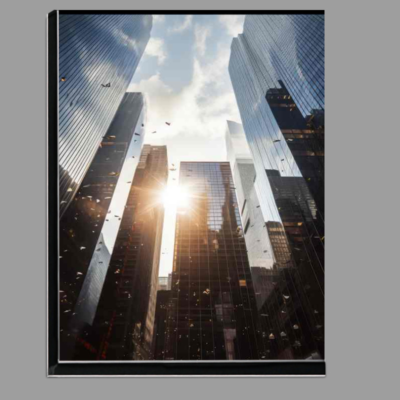 Buy Di-Bond : (New York Skyscrapers with sun)