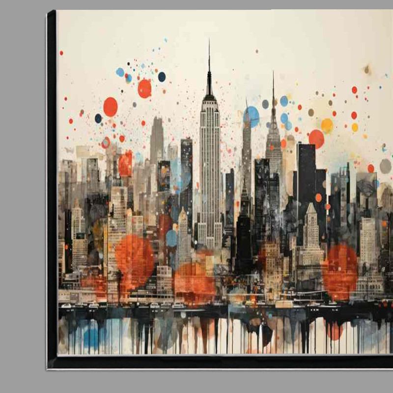 Buy Di-Bond : (Painting Skylines with Pixels news paper style)