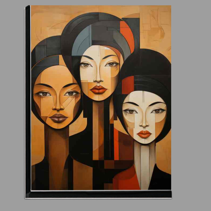 Buy Di-Bond : (Abstract Faces Transformative Art)