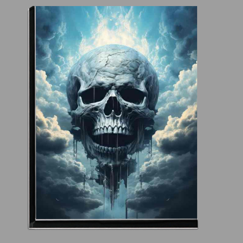 Buy Di-Bond : (The Aesthetics of Morbid Art skull in the clouds)