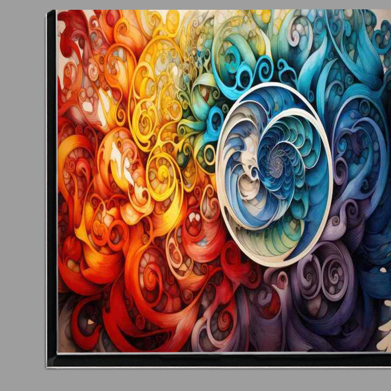 Buy Di-Bond : (Vibrant Color Dimensions The Beauty of Abstract Shapes)