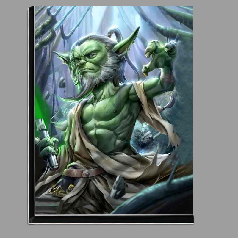 Buy Di-Bond : (Epic Transformation Yoda Reborn as a Human in Manga Art)