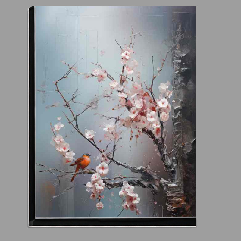 Buy Di-Bond : (Bulfinch bird style painted art)