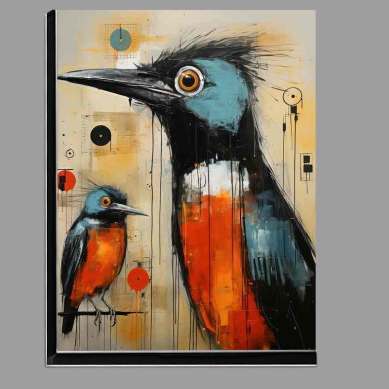 Buy Di-Bond : (Coulurful Bird with orange beast art)