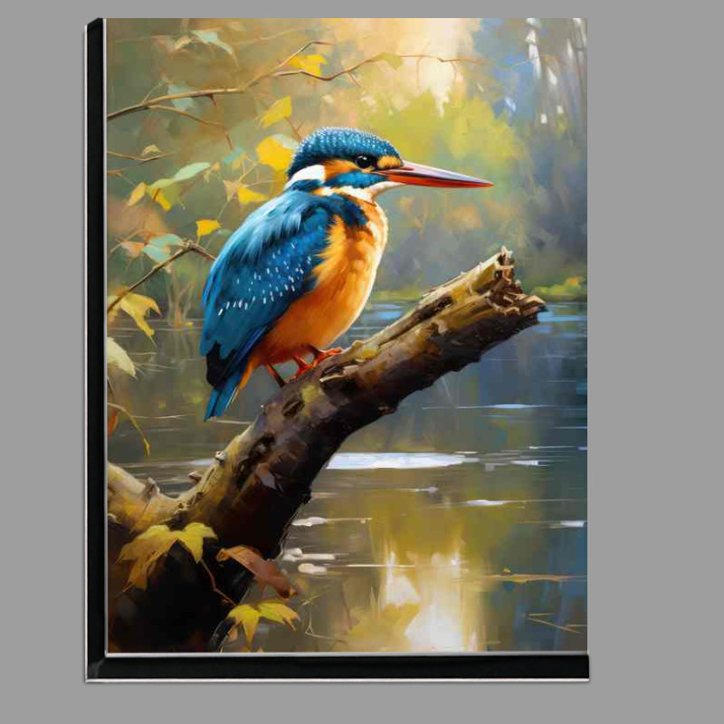 Buy Di-Bond : (Kingfisher Birds at Rest Majestic Moments on the Perch)