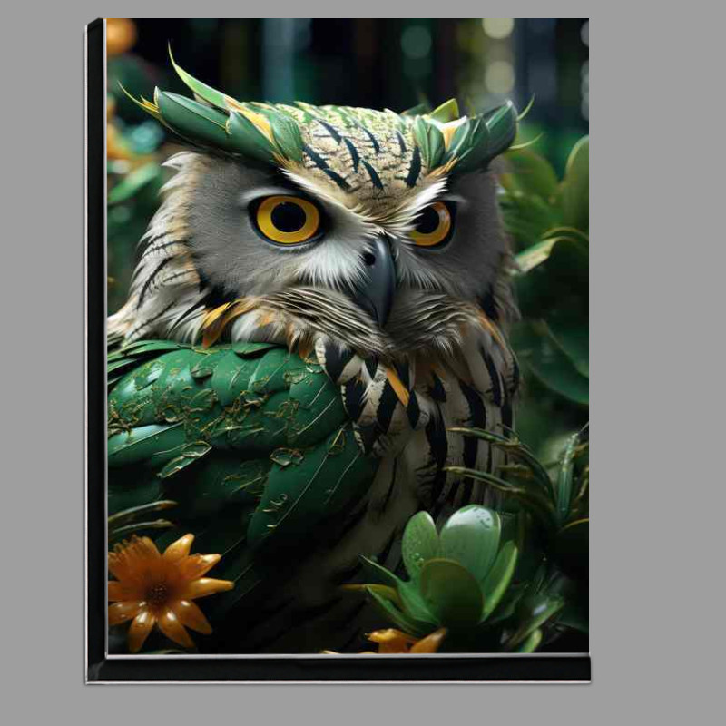 Buy Di-Bond : (Long Eared Owls Masters of Camouflage in Woodlands)
