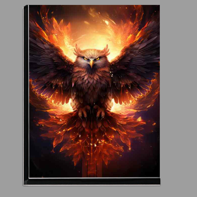 Buy Di-Bond : (Owl Rising through the ashes)