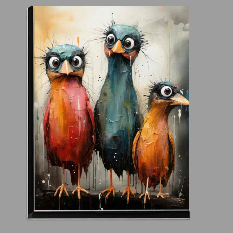 Buy Di-Bond : (Painted style birds art with nice colours)