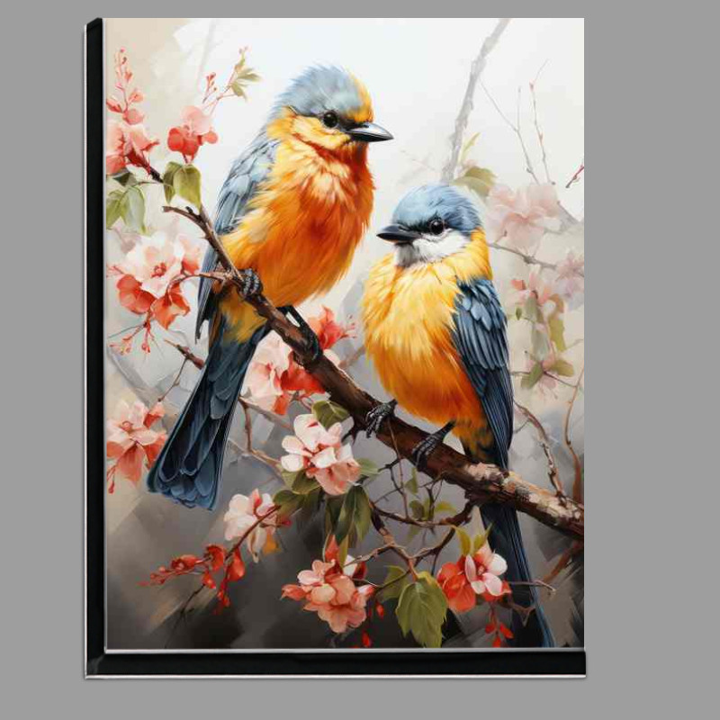 Buy Di-Bond : (Painted style birds surrounded by flowers)