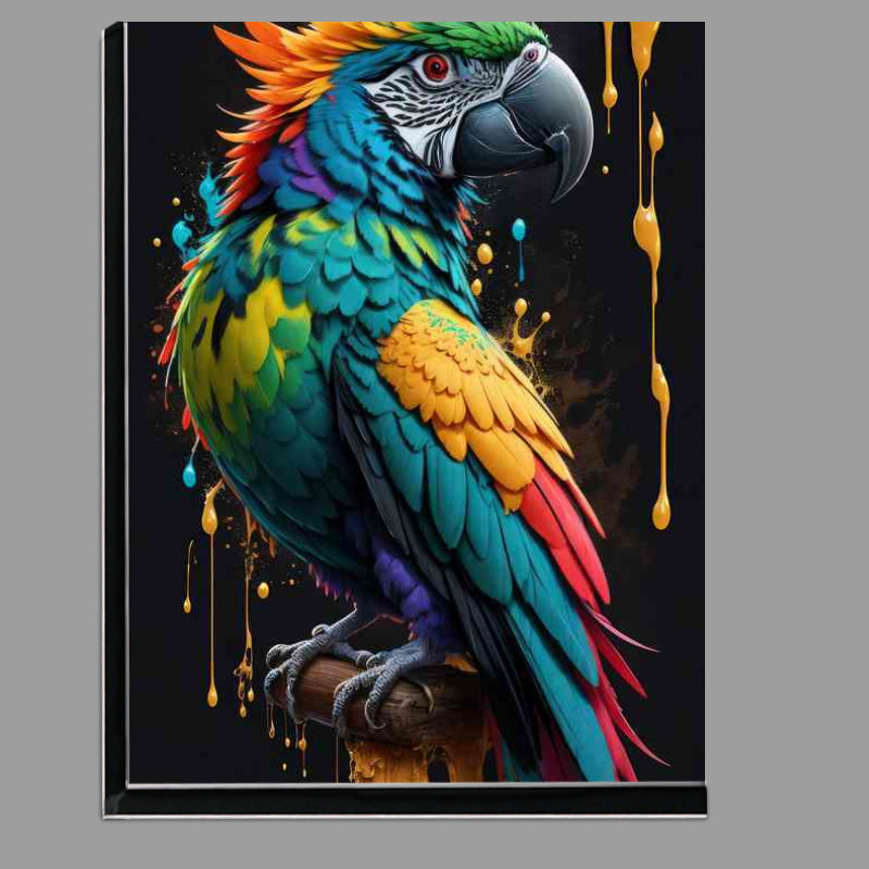Buy Di-Bond : (Parrot poster black splash)