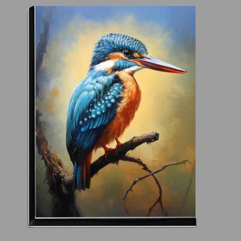 Buy Di-Bond : (Perching Kings of the Sky Capturing Kingfisher Birds)