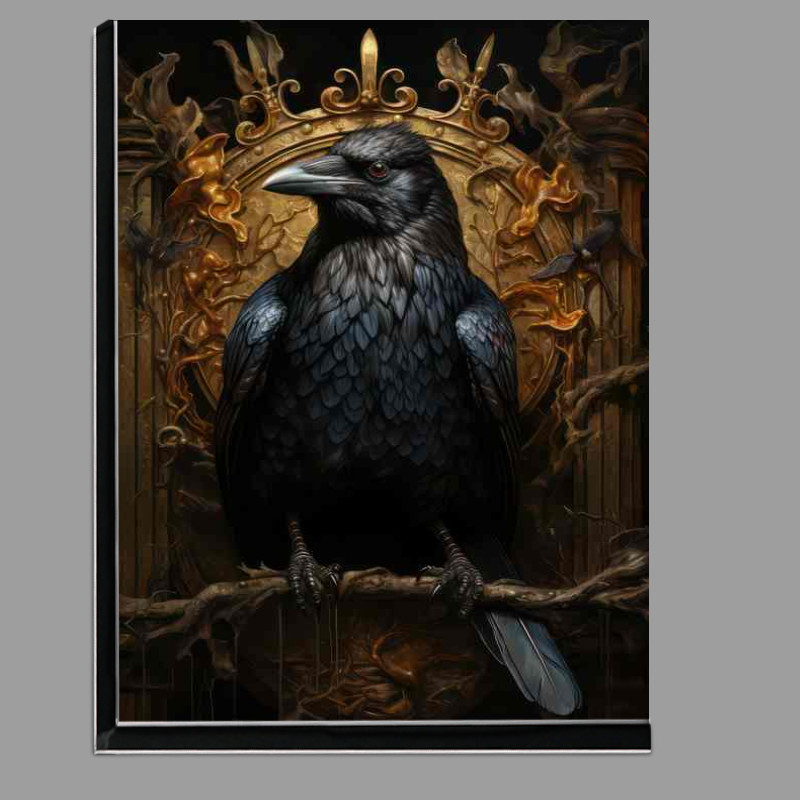 Buy Di-Bond : (Raven on a throne perch)
