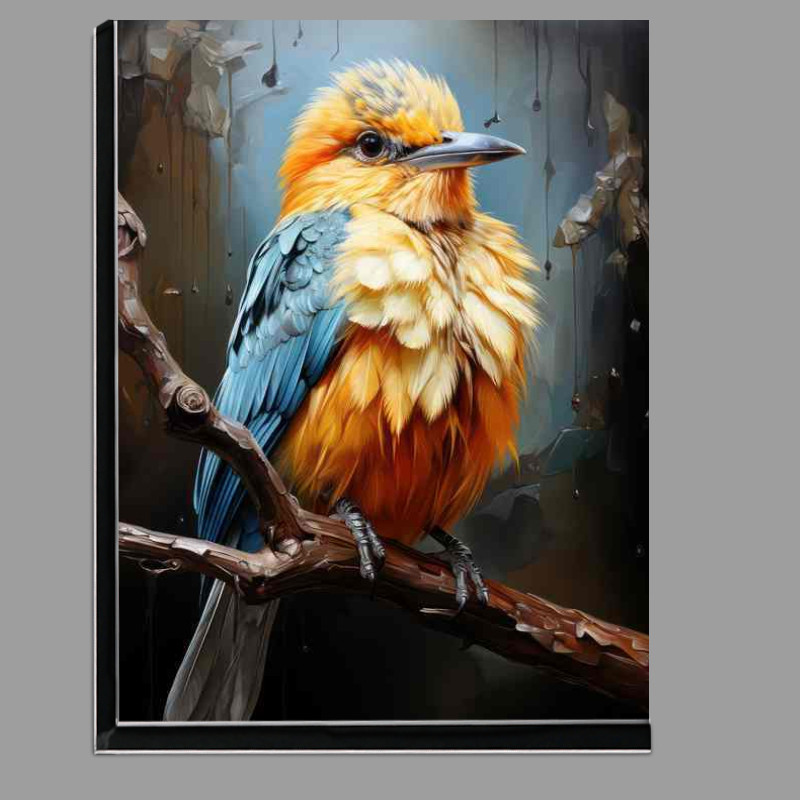 Buy Di-Bond : (Yellow brested bird painted style on a perch)