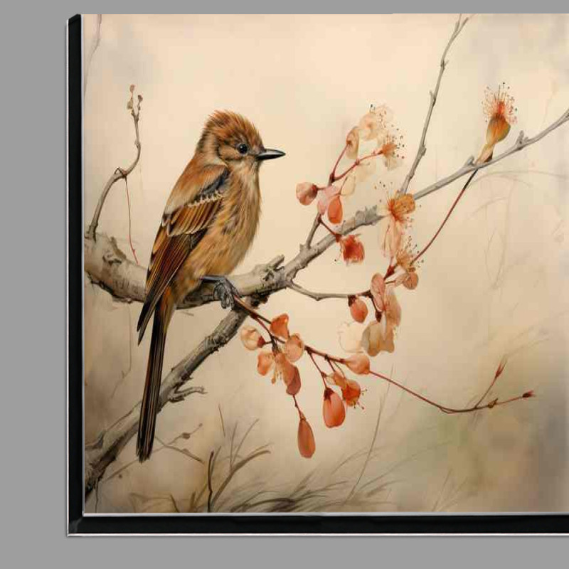 Buy Di-Bond : (Birds in the Limelight Capturing Beauty on a Branch)