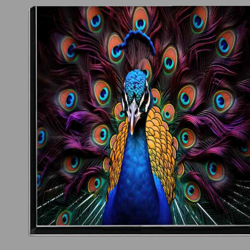 Buy Di-Bond : (Blossoming Beauty Peacocks Amidst Natures Floral Splendor)