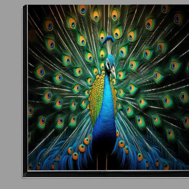 Buy Di-Bond : (Peacock in full bloom showing all its feathers)