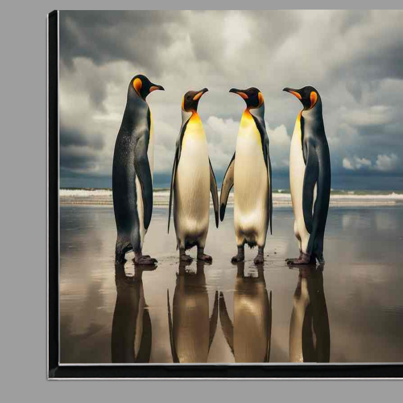 Buy Di-Bond : (Penguins on a beach having a conversation)