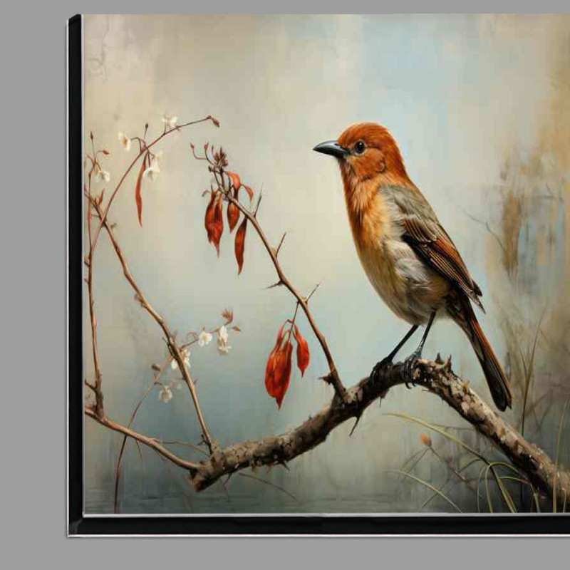 Buy Di-Bond : (Small bird nestled on a branch)