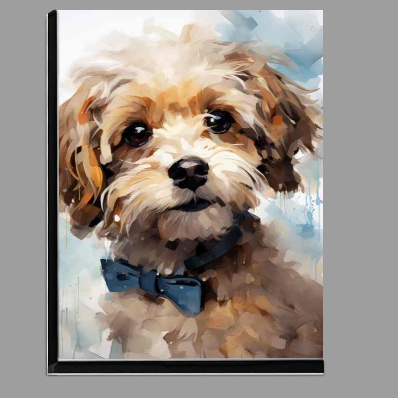 Buy Di-Bond : (Cute Dog in a bow tie been curious)