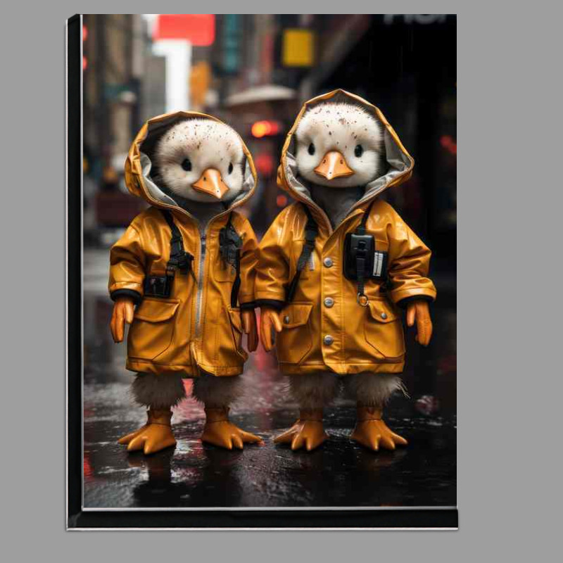 Buy Di-Bond : (Cute Ducks In the rain with Jackets on)