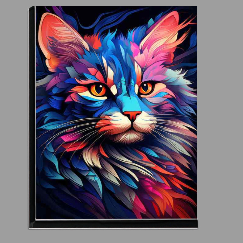 Buy Di-Bond : (Vibrant Feline Creations Colorful Cat)