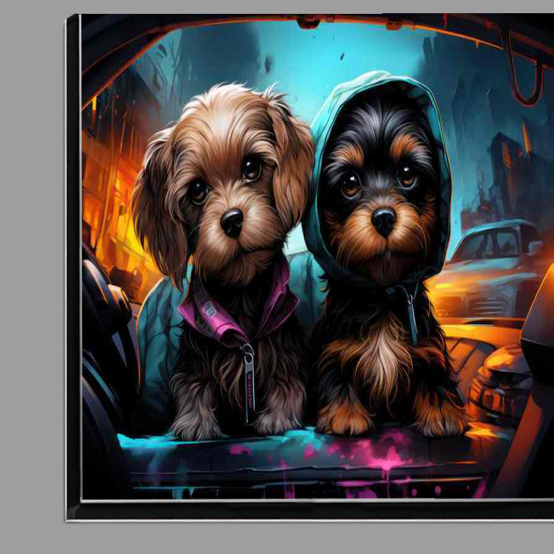 Buy Di-Bond : (A Pair of Dogs Looking cool)