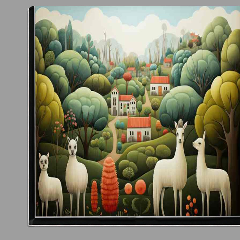 Buy Di-Bond : (Alpacas On the hilside)