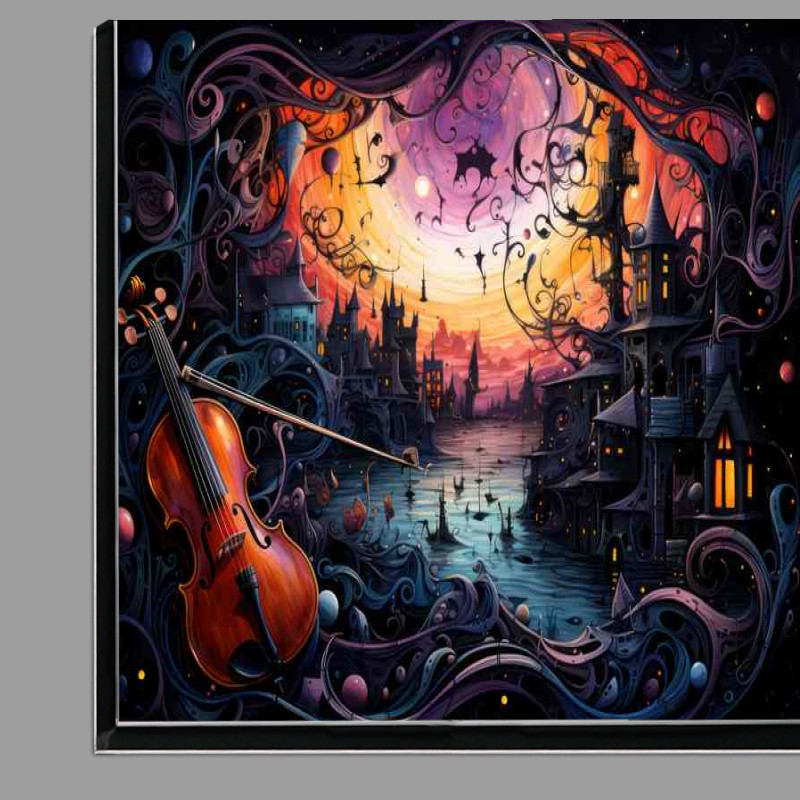 Buy Di-Bond : (The artists music doodled in different colors abstract style)