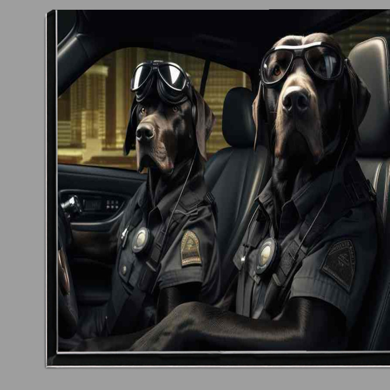 Buy Di-Bond : (Dogs In Security Outfits Doing the patrol)