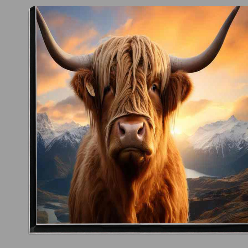 Buy Di-Bond : (Highland Cow Capturing Their Charm)