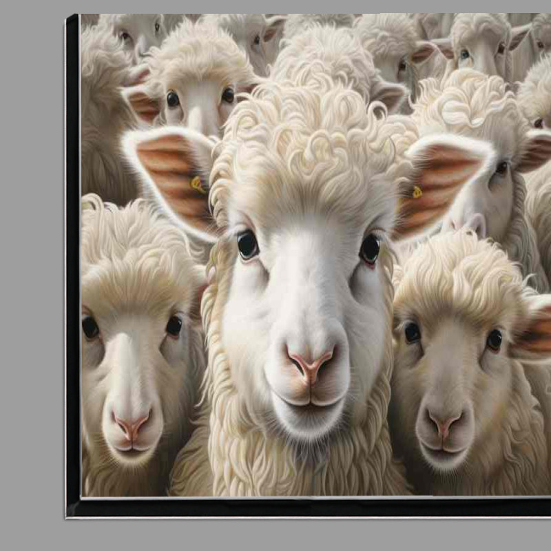 Buy Di-Bond : (Sheep Herd in the Meadow)